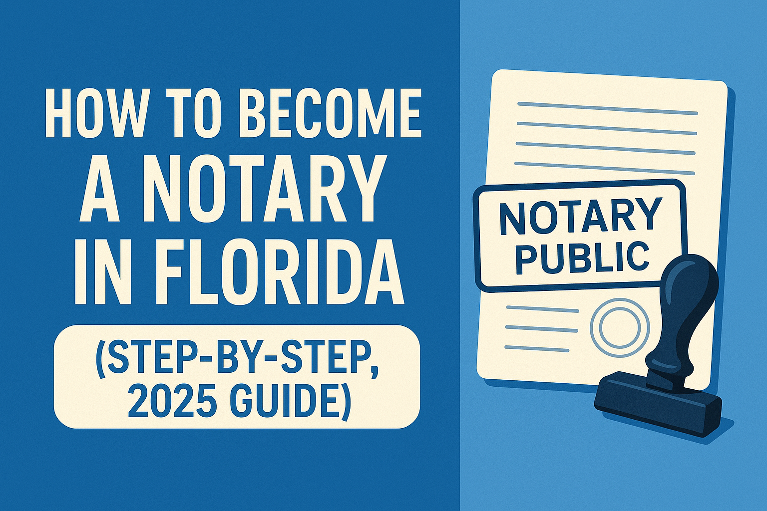 Steps to becoming a Florida notary
